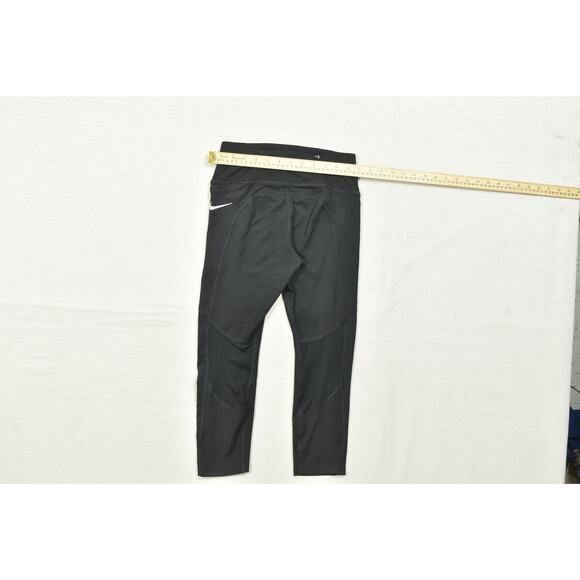 Nike Dri-FIT Black Cropped Running Ankle Legging Regular Size S Polyester - Picture 4 of 8